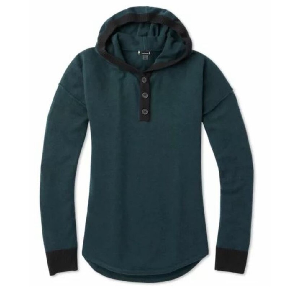 SMARTWOOL Everglade green Shadowpine Hoodie merino wool hooded sweater XS